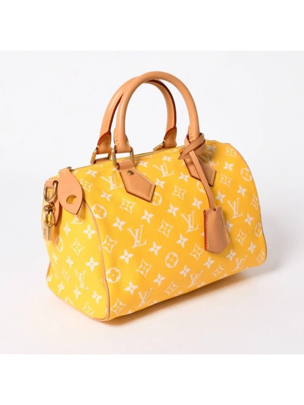 Louis Vuitton Speedy P9 Bandouliere 25 Boston Bag Yellow White